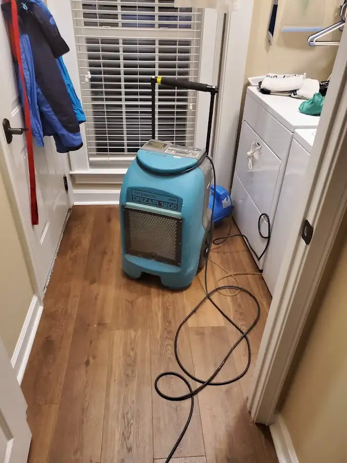 Commercial dehumidifier deployed for Flood Damage Cleanup in Trotwood